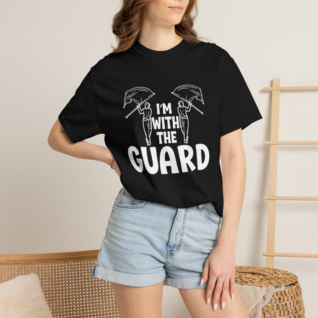 "I'm with the Guard" Color Guard T-shirt | Modern Color Guard Graphic Tee