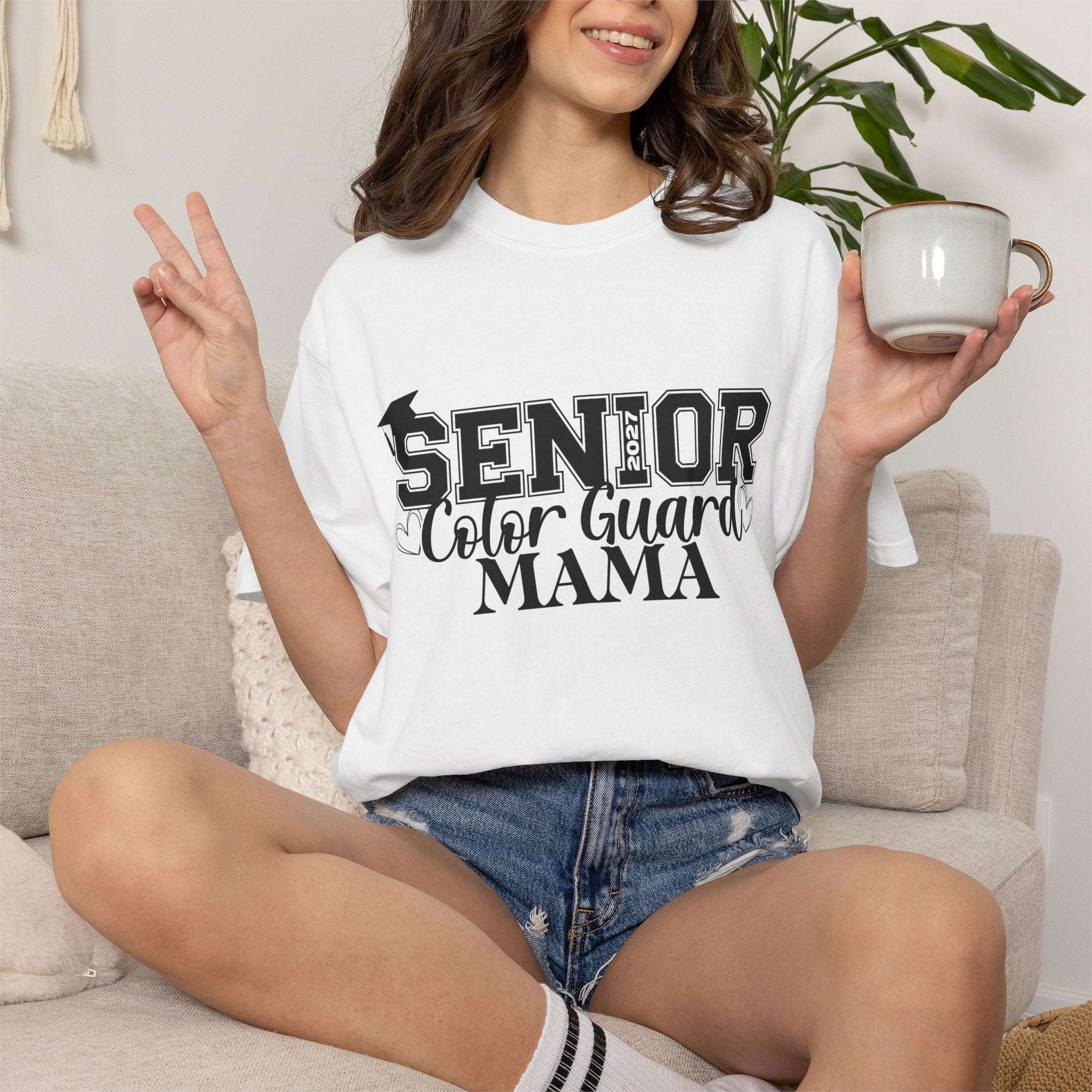 2027 Senior Color Guard Mama Graphic T-Shirt