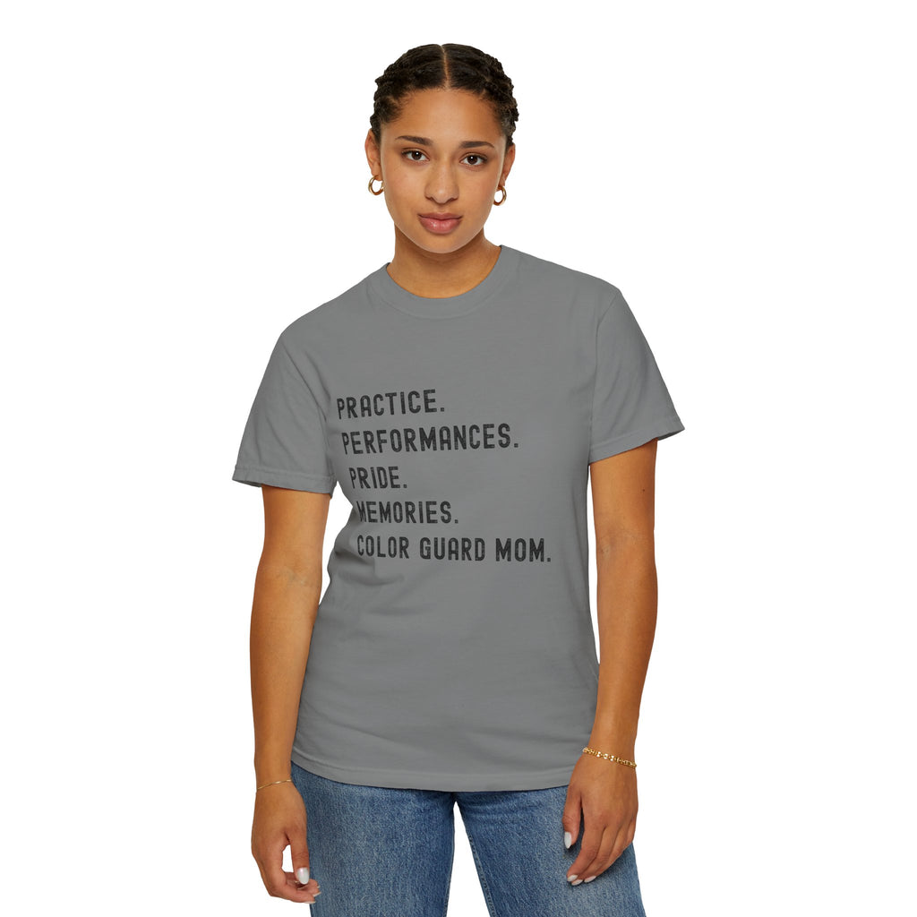 Color Guard Mom Definition T-shirt | Modern Color Guard Graphic Tee