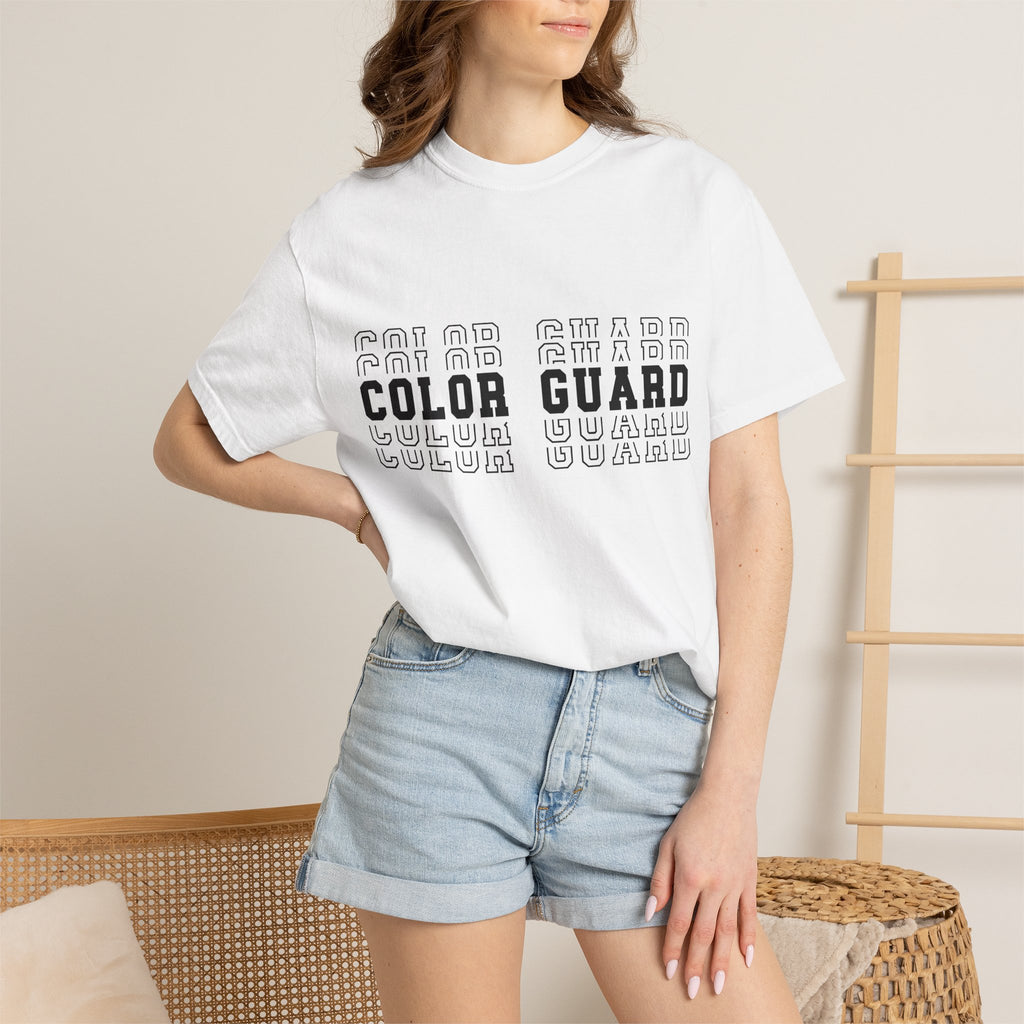 Color Guard Typography T-shirt | Modern Color Guard Graphic Tee