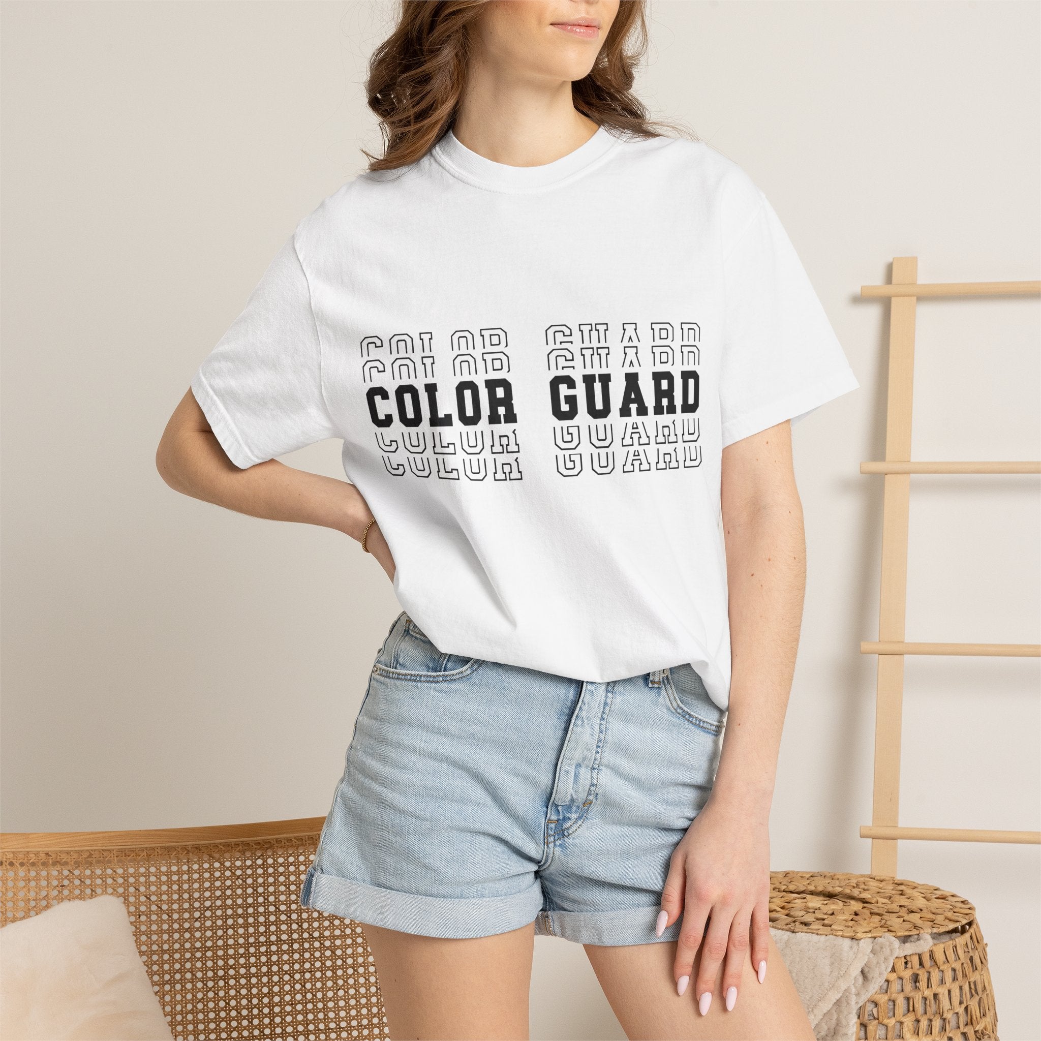 Color Guard Typography T-shirt | Modern Color Guard Graphic Tee