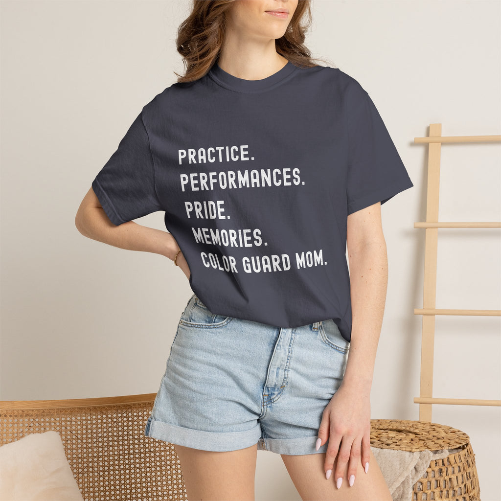 Color Guard Mom Definition T-shirt | Modern Color Guard Graphic Tee