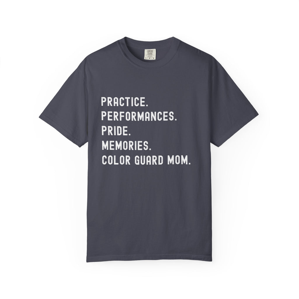 Color Guard Mom Definition T-shirt | Modern Color Guard Graphic Tee
