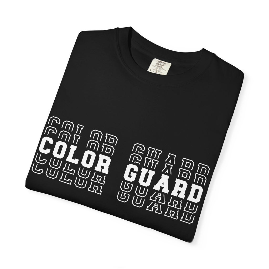 Color Guard Typography T-shirt | Modern Color Guard Graphic Tee