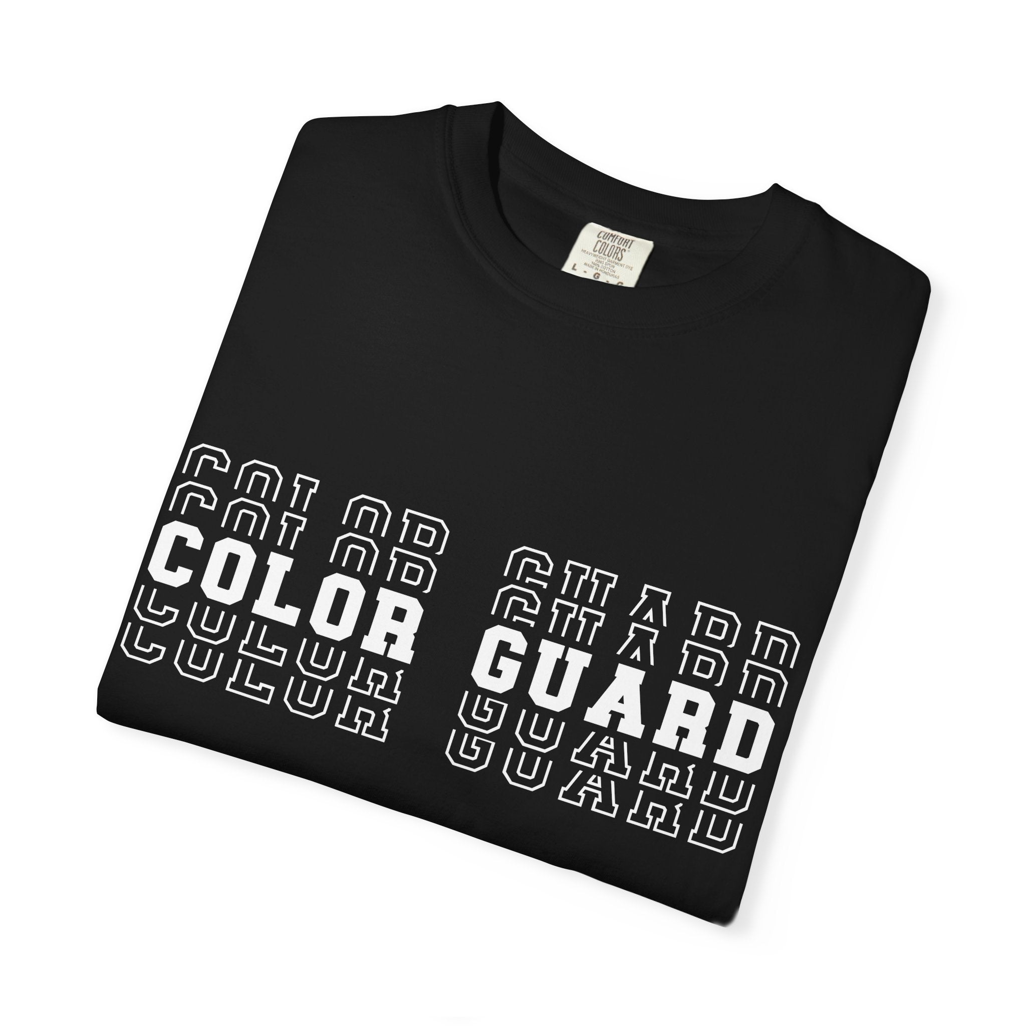 Color Guard Typography T-shirt | Modern Color Guard Graphic Tee
