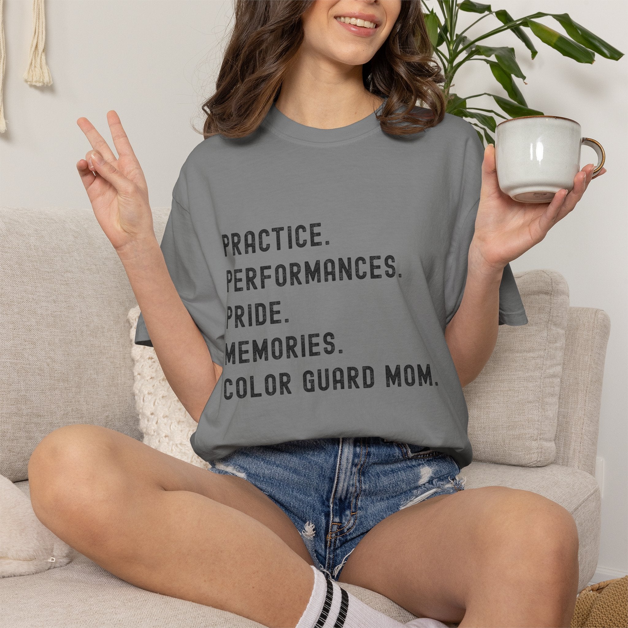 Color Guard Mom Definition T-shirt | Modern Color Guard Graphic Tee