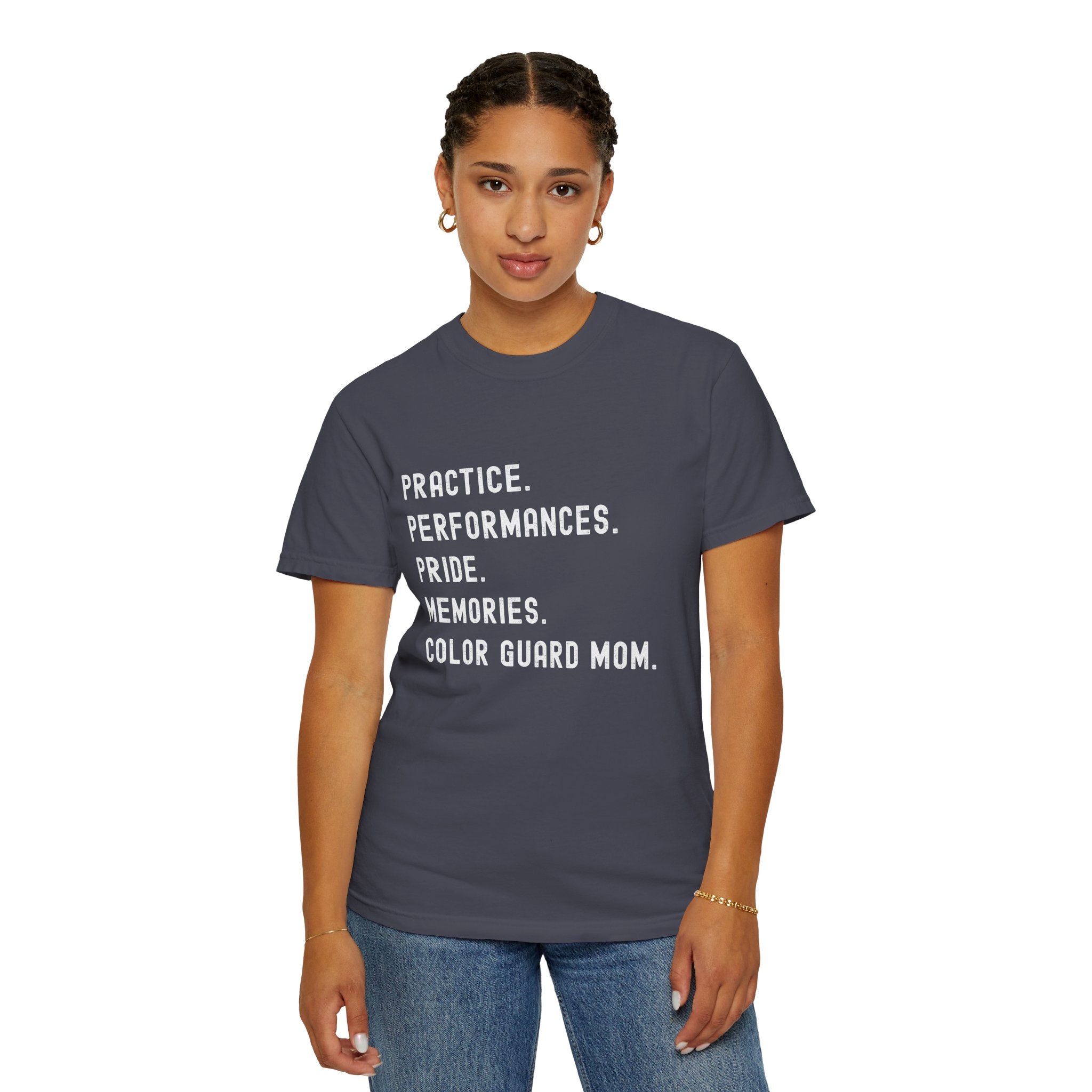 Color Guard Mom Definition T-shirt | Modern Color Guard Graphic Tee