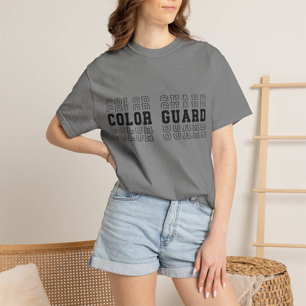 Color Guard Typography T-shirt | Modern Color Guard Graphic Tee