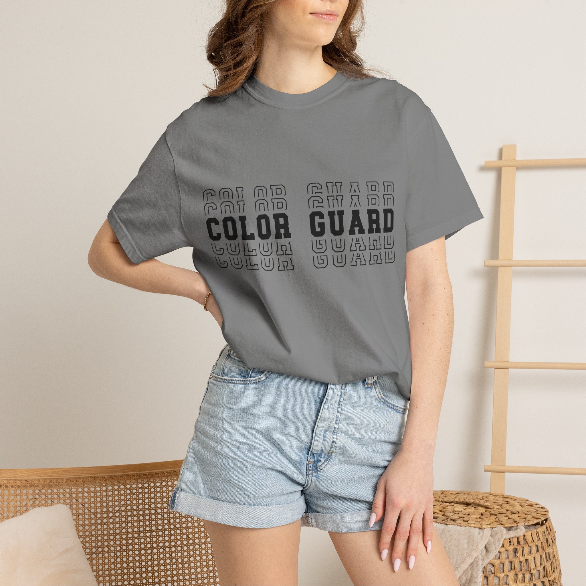 Color Guard Typography T-shirt | Modern Color Guard Graphic Tee