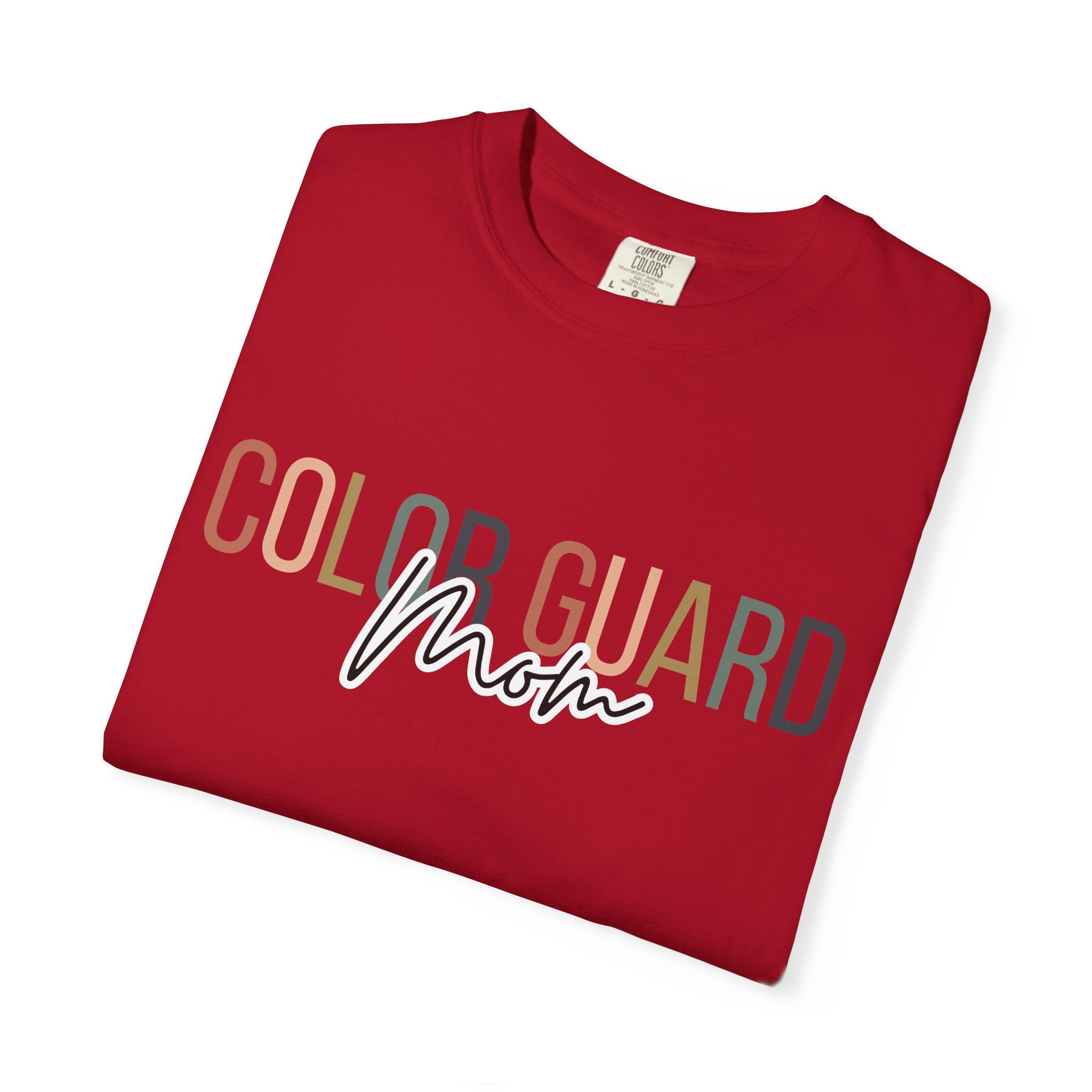 Color Guard Mom T-shirt | Modern Color Guard Graphic Tee