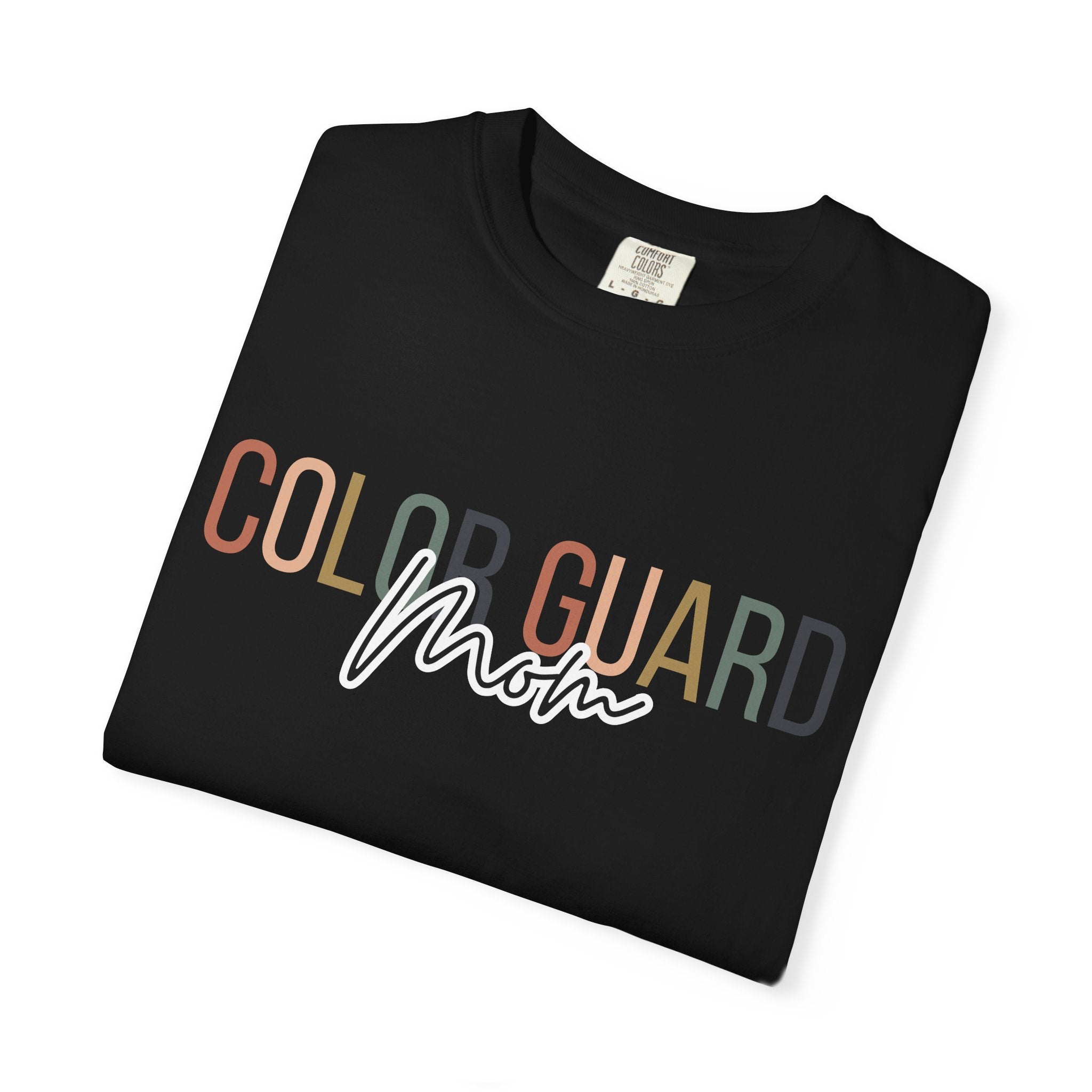 Color Guard Mom T-shirt | Modern Color Guard Graphic Tee