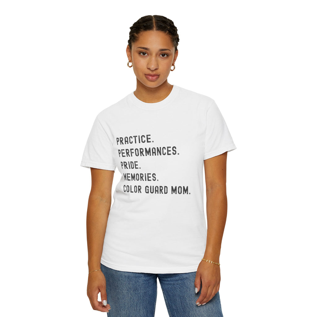 Color Guard Mom Definition T-shirt | Modern Color Guard Graphic Tee