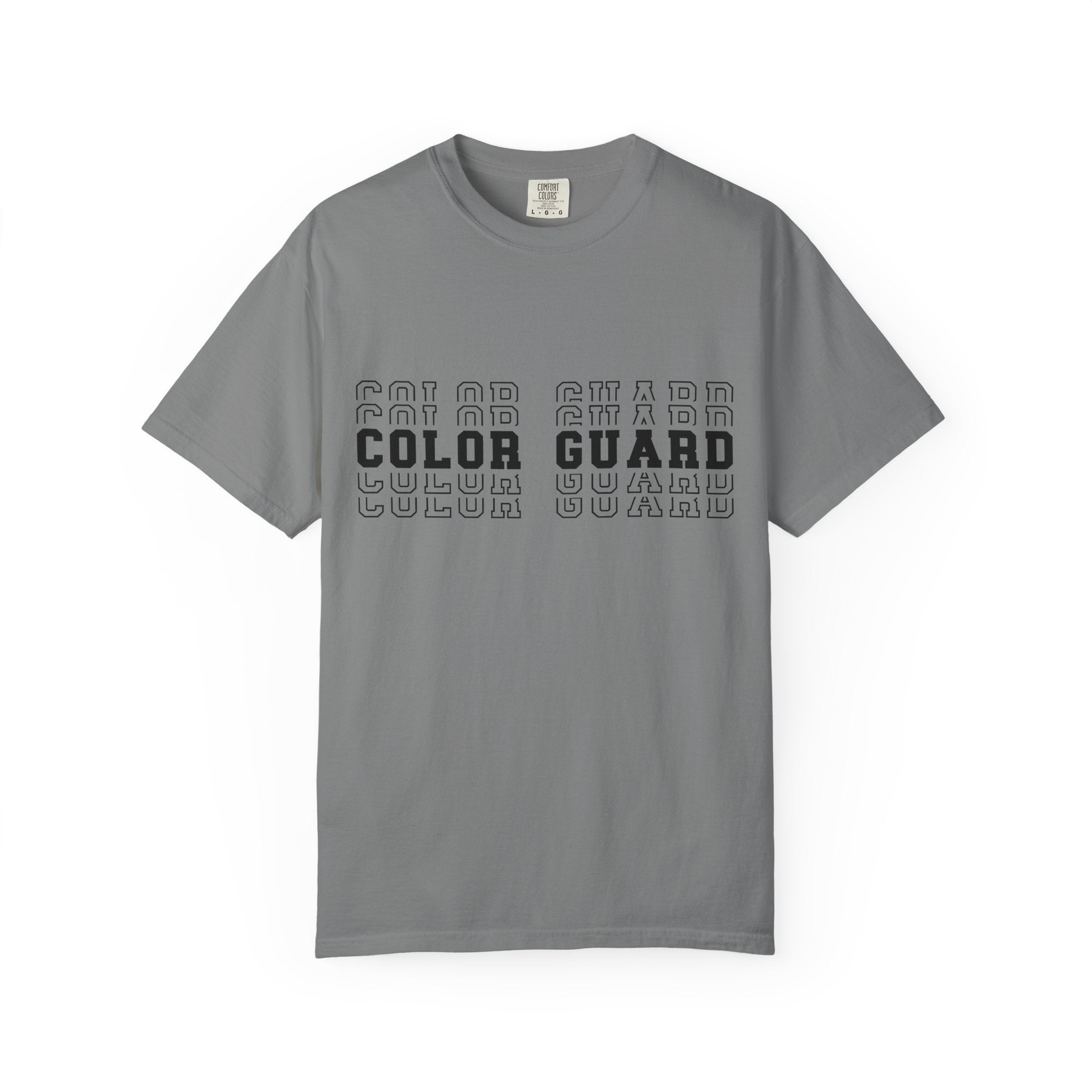 Color Guard Typography T-shirt | Modern Color Guard Graphic Tee
