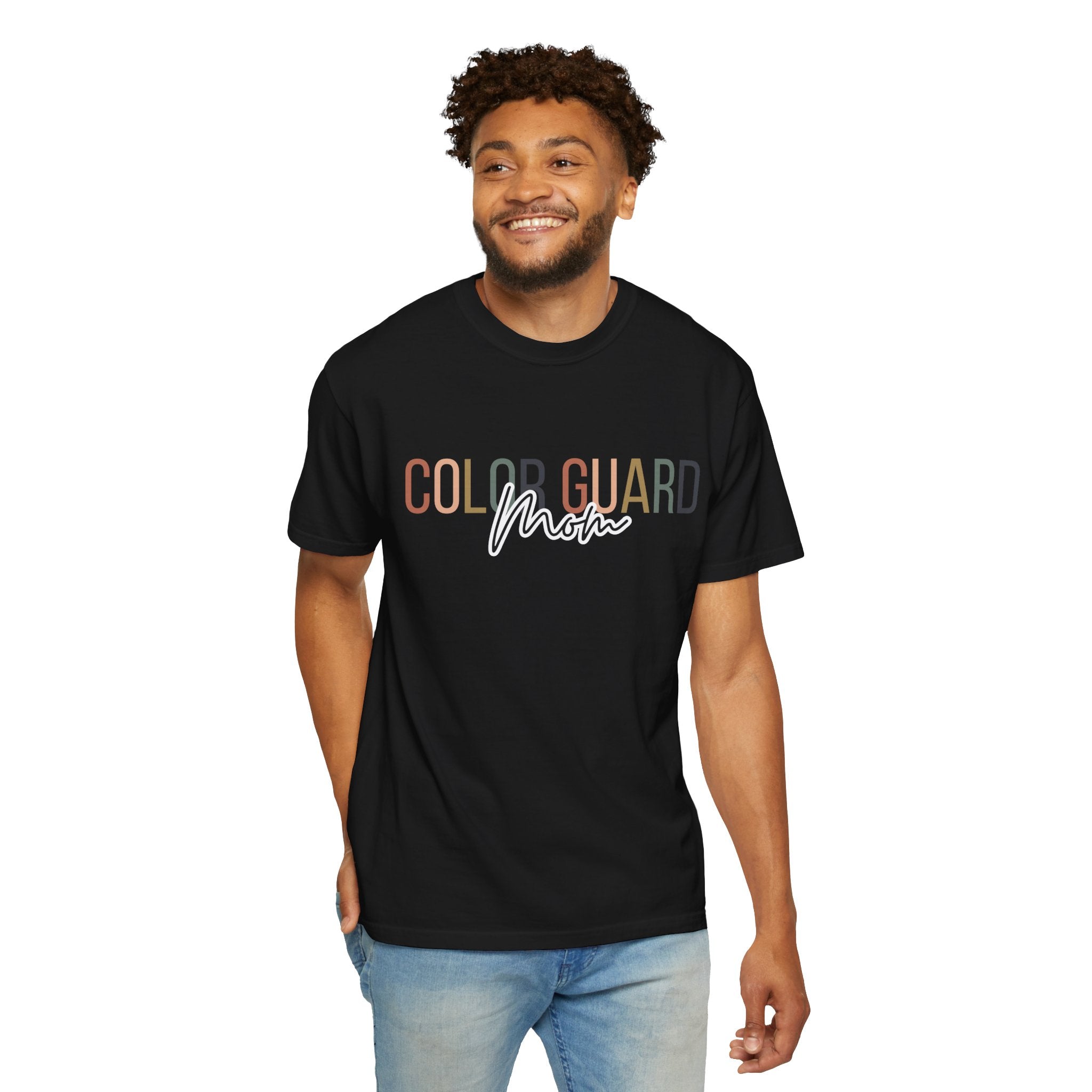 Color Guard Mom T-shirt | Modern Color Guard Graphic Tee