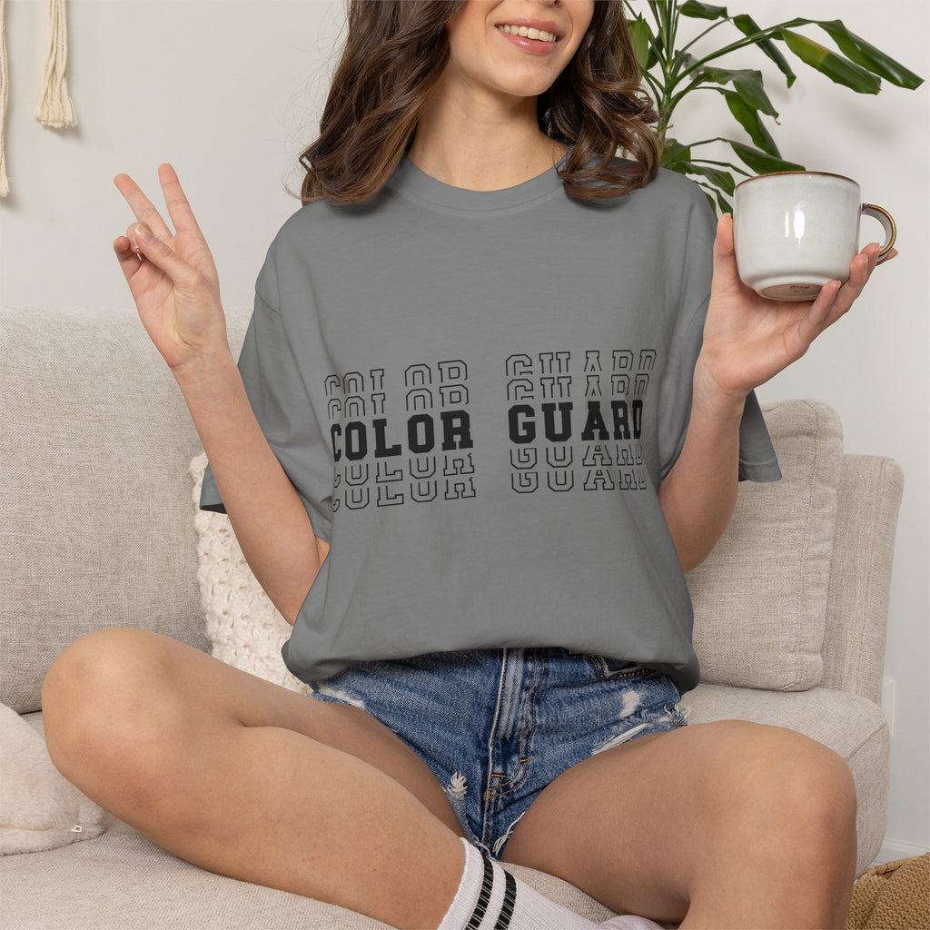 Color Guard Typography T-shirt | Modern Color Guard Graphic Tee