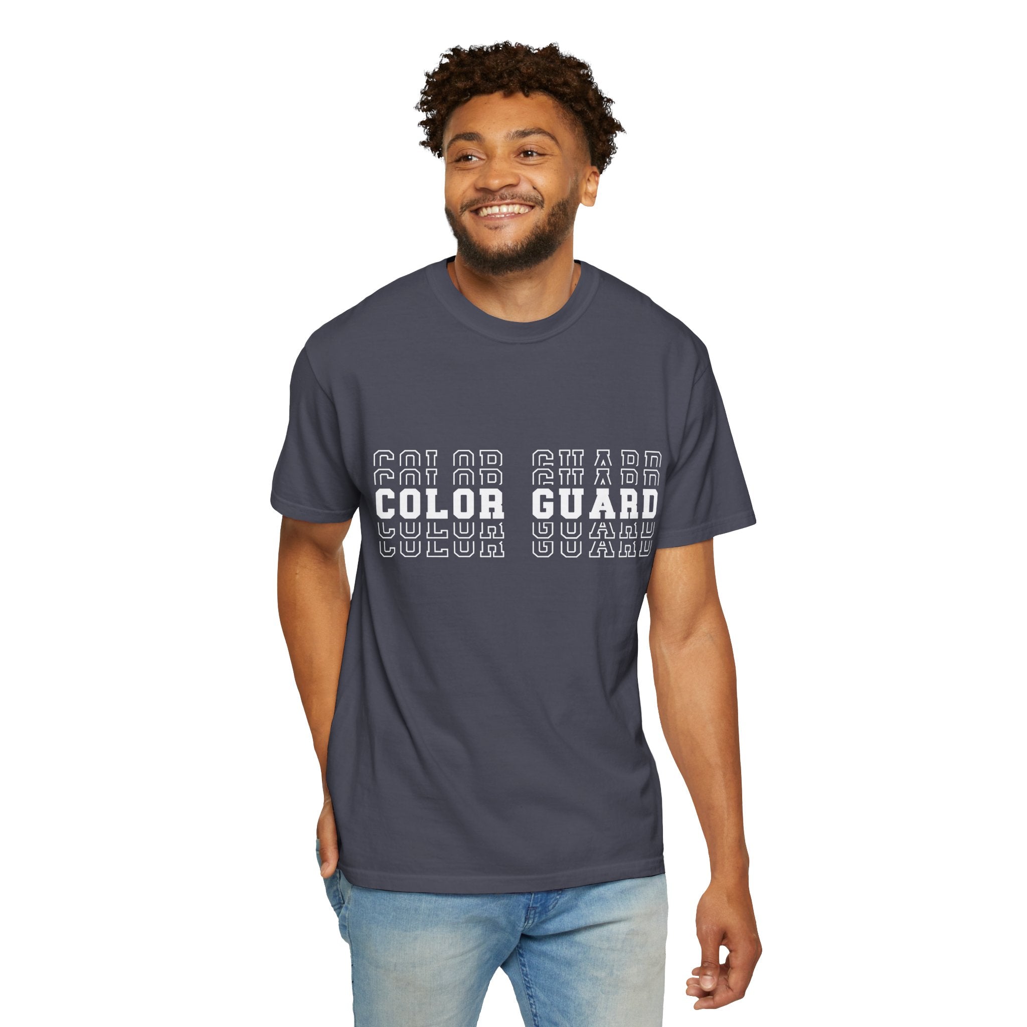 Color Guard Typography T-shirt | Modern Color Guard Graphic Tee