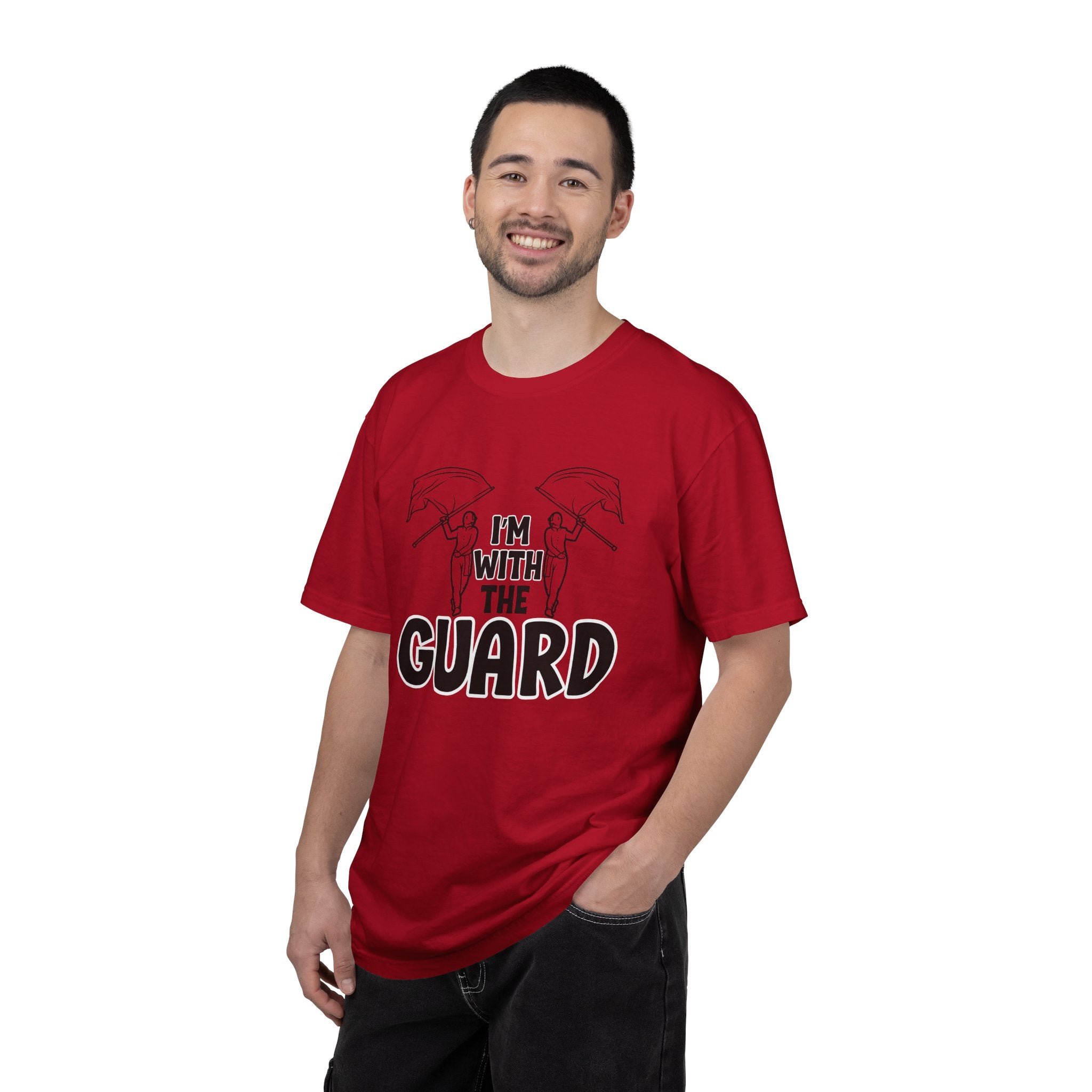 "I'm with the Guard" Color Guard T-shirt | Modern Color Guard Graphic Tee