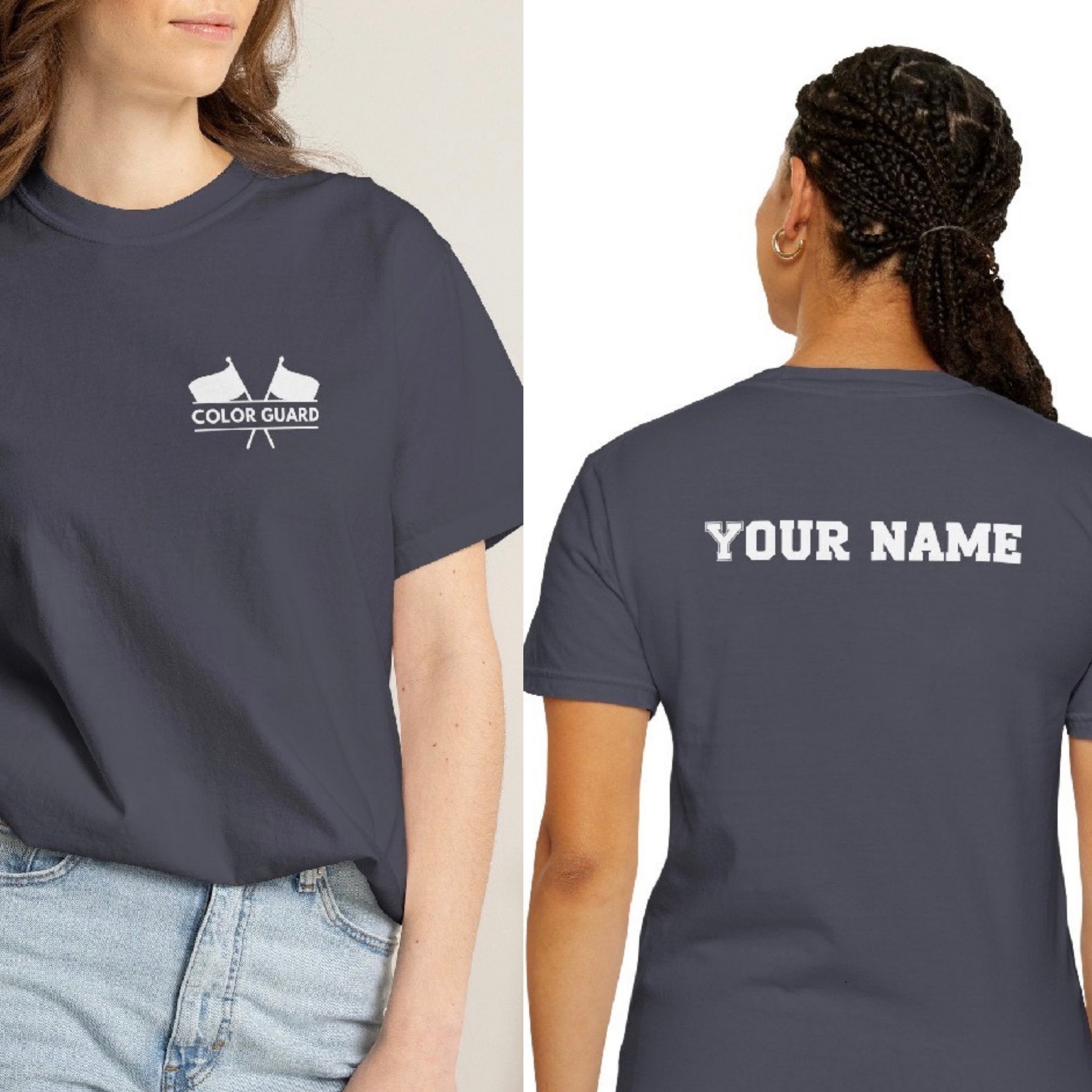 Personalizable Color Guard Graphic T-Shirt